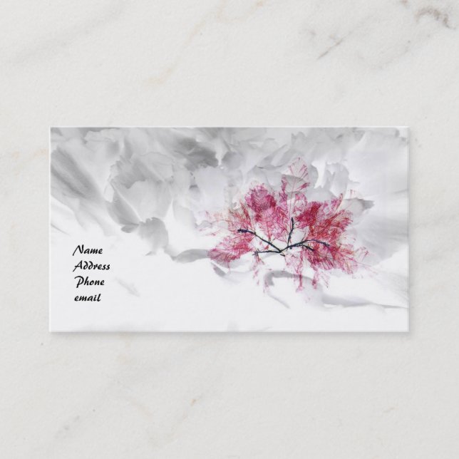 Pressed Leaves Business Card (Front)