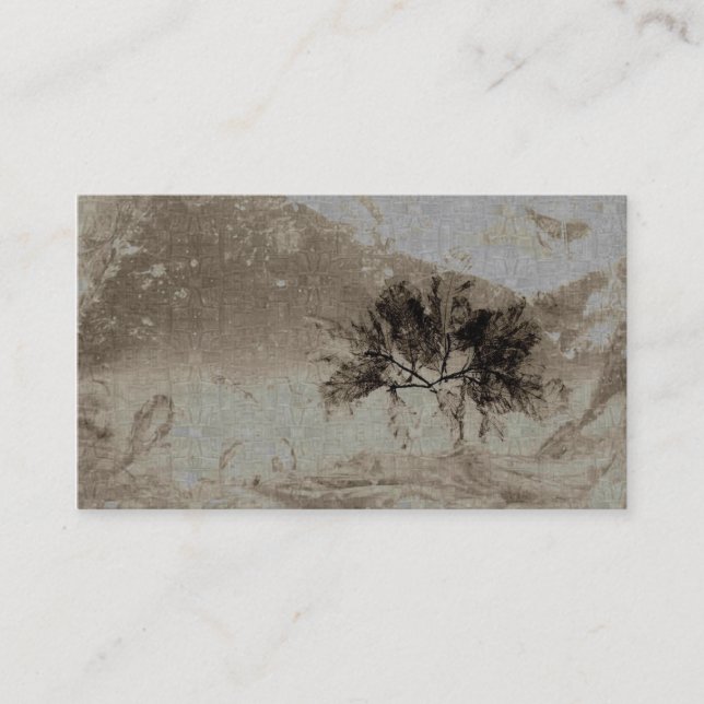 Pressed Leaves Business Card (Front)