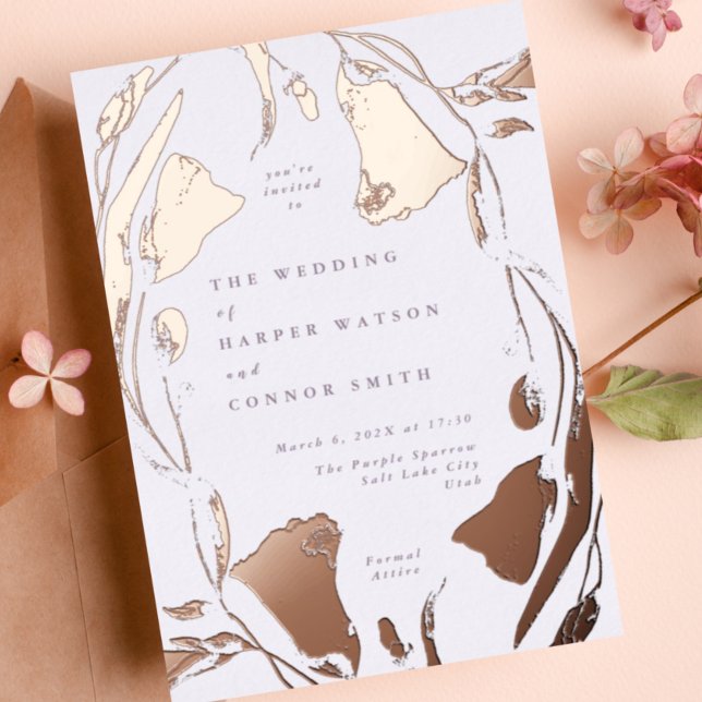 Pressed Rose Gold Spring Boho Wildflower Wedding (Creator Uploaded)