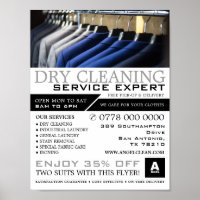 Pressed Suits, Dry Cleaners, Cleaning Advertising