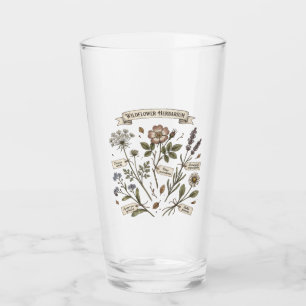Pressed Wildflowers Herbarium Vintage Botanical Co Glass