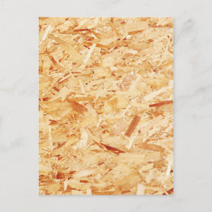 Pressed wood postcard