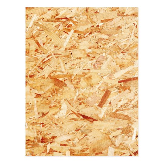 Pressed wood postcard