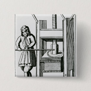 Pressing books 15 cm square badge