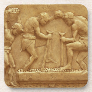 Pressing the Grapes (marble) Coaster