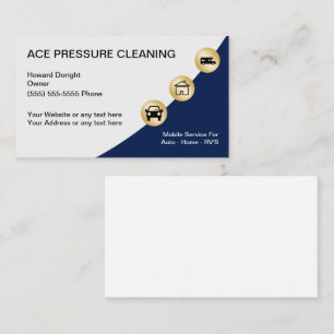 Pressure Cleaning Business Cards