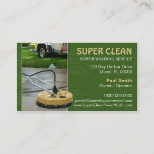 Pressure or Power Washing Business Card