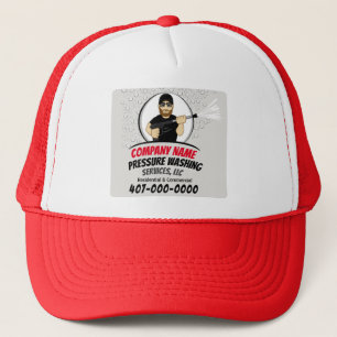 Pressure Power Washing & Cleaning Customizable Trucker Hat