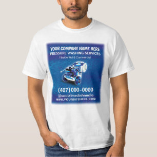 Pressure (power) Washing & Cleaning Template T-Shirt