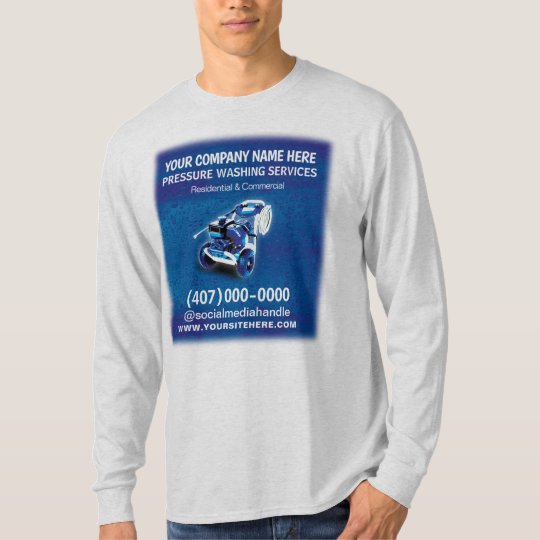 Pressure (power) Washing & Cleaning Template T-Shirt | Zazzle.co.uk