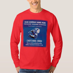 Pressure (power) Washing & Cleaning Template T-Shirt