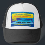 Pressure (power) Washing & Cleaning Template Truck Trucker Hat<br><div class="desc">Increase your visibility and neighbourhood presence while boosting sales with tthis professional pressure washing / power cleaning trucker hat design template to print and attract more possible clients. See matching business cards, t-shirts, signs and other possible products for precision branding. Edit by adding and remove information for more accurate branding....</div>