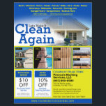 Pressure Power Washing  Flyer EDDM Template<br><div class="desc">Personalise and customise this eyecatching pressure washing (power washing) professional flyer template design to suit your business/company's needs. This pressure washing template displays images of before and after pressure washed surfaces. Add your logo for more effective branding. Customise the coupon offers on flyer to attract potential clients. Great for Every...</div>