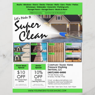Pressure Power Washing Flyer EDDM Template