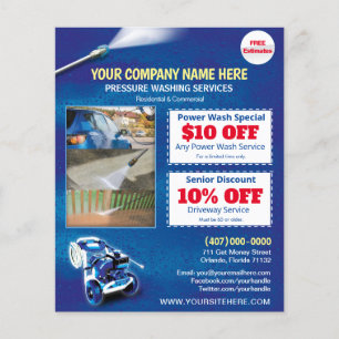 Pressure Power Washing Flyer Template