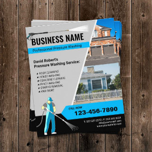 Pressure Power Washing Professional Cleaning Flyer