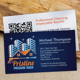 Pressure Wash services Business Card