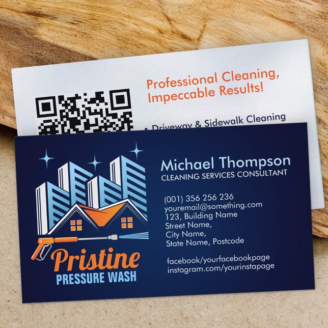 Pressure Wash services Business Card (Creator Uploaded)