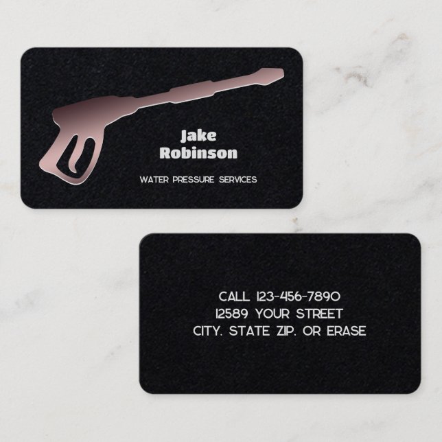 Pressure Washer Premium Business Card (Front/Back)