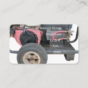 Pressure Washer Repair Business Card