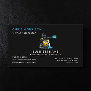 Pressure Washer Services Business Card