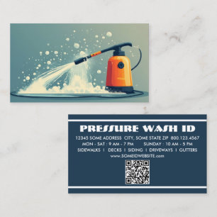 PRESSURE WASHER with qr code Loyalty Card