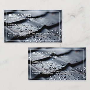 Pressure Washing Bilingual Spanish Business Card