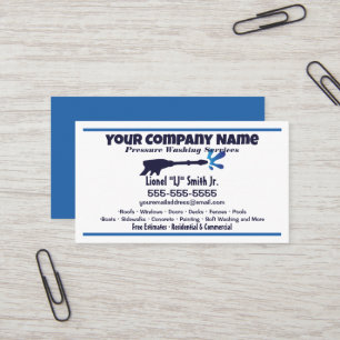 Pressure Washing Business Card