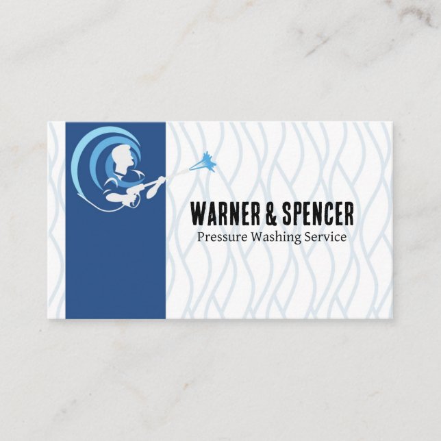 Pressure Washing Business Cards (Front)