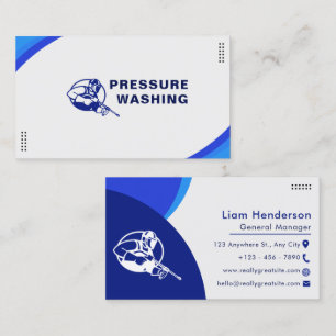 Pressure Washing Business Cards Cleaning Service