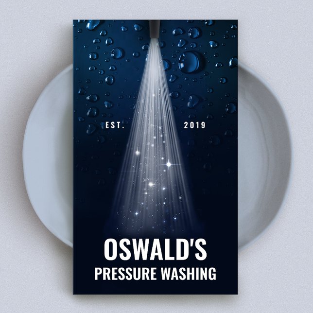 Pressure Washing, Car Wash Auto Detailer Business Card (Creator Uploaded)
