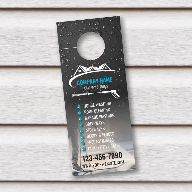 Pressure Washing Door Hanger, Power Washer Hanger (Creator Uploaded)
