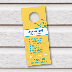 Pressure Washing Door Hanger, Power Washer Hanger