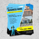 Pressure Washing House Cleaning Power Wash Flyer<br><div class="desc">Power Wash Pressure Washing Professional Cleaning Flyers.</div>