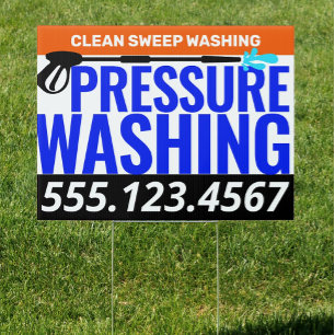 Pressure Washing Power Cleaning  Garden Sign
