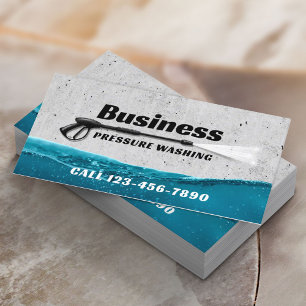 Pressure Washing Power Wash Professional Cleaning Business Card