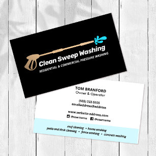 Pressure Washing Power Washing Gold Black Busines Business Card