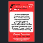 Pressure Washing Power Washing Professional red Flyer<br><div class="desc">Pressure Washing Power Washing Professional red</div>