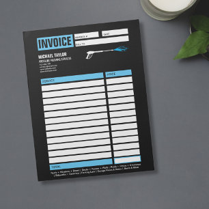 Pressure Washing Power Washing Receipt Invoice Notepad