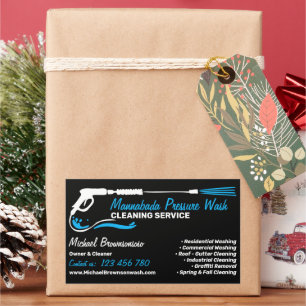 Pressure Washing Rectangular Sticker