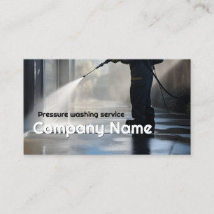 Pressure Washing Service House Exterior Cleaner Business Card