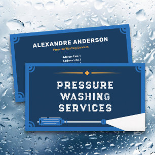 Pressure Washing Services Business Card