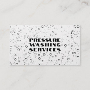 Pressure Washing Services Residential & Commercial Business Card