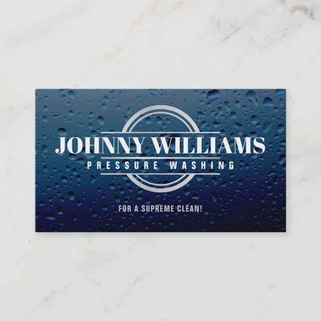 Pressure Washing Slogans Business Cards (Front)