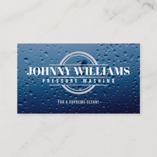 Pressure Washing Slogans Business Cards (Front)