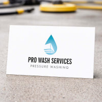 Pressure Washing Water Drop Logo