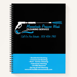 Pressure Washing Water Spray Gun Notebook