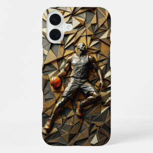 Prestige Dunk: Luxe Basketball iPhone 16 Plus Case