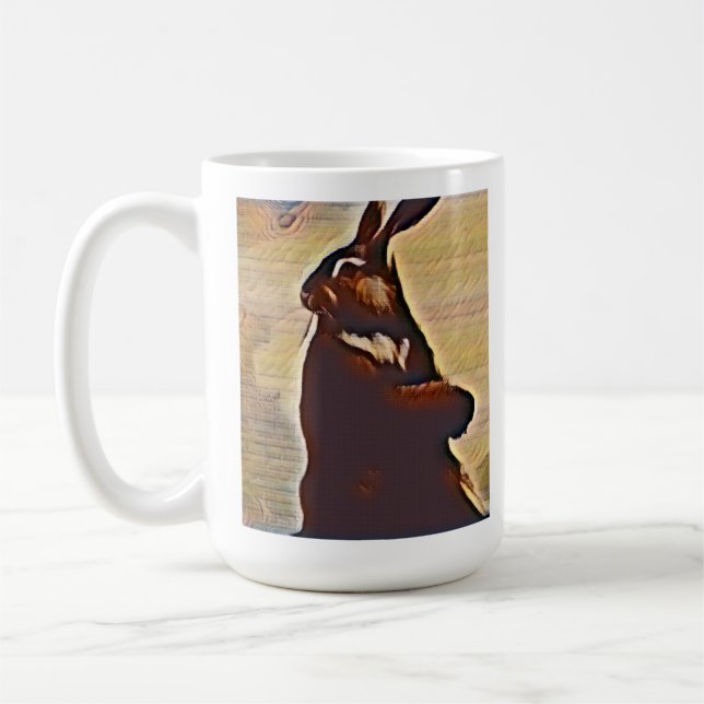 Prestigious Rabbit  Coffee Mug (Left)
