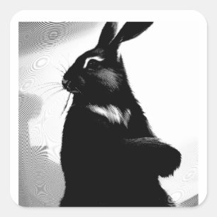 Prestigious Rabbit  Square Sticker